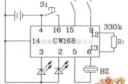 报警控制中的CW168新颖闪光报警集成电路图