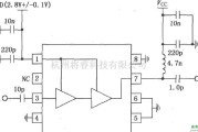 射频放大器中的构成的1880MHz内部集电极偏置放大器应用电路