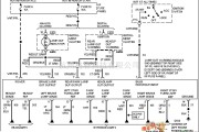 马自达中的马自达95TAURUS(3.8L)车灯监控器电路图
