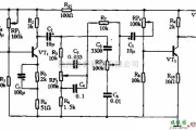 语音电路中的一款晶体管衰减式音调控制电路图