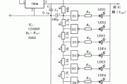 电路结构简单的LED电压表电路图