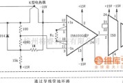 耦合隔离放大电路中的环路消除、冷端补偿和高端熄灭的热电偶放大电路(ISO102、INA101)电路图