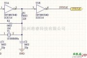 数字电路中的由74HC04和晶振组成的电路产生时钟信号电路图