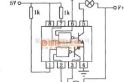 数字电路中的SN55451B/75451B双外围正与驱动器电路图