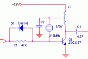 315遥控接收发射电路图