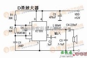 集成音频放大中的简单的D类放大器电路图