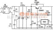 稳压电源中的具有扩流和过压保护功能的+5V稳压电源(7805)