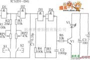 红外线热释遥控中的可用于家用电器的双路红外遥控开关电路图