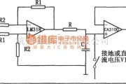 运算放大电路中的扩大了定时范围的积分器(LM318)电路图