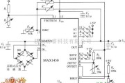 传感信号调理中的MAX1450构成的压力信号调理电路图