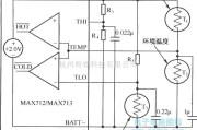 电源电路中的利用MAX712/MAX713的温度控制典型电路