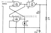 基础电路中的带常开LED的单稳电路