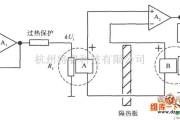 传感器单片系统应用方案中的等效热功耗检测法电路图