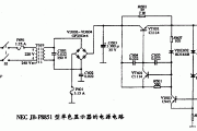 NEC JB-P8851型单色显示器的电源电路图