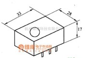 红外线热释遥控中的HN911型热释电红外探头模块外形电路图