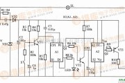 灯光控制中的基于CC4013构成的按钮控制式延时照明控制器电路图