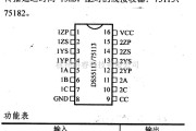 数字电路中的驱动器和通信电路引脚及主要特性DS55113/75113 双三态差动驱动器