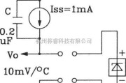 温度传感电路中的TSV型温度传感器采用恒流源的测温电路图