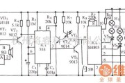 自动控制中的采用SH805的声光双控彩灯伴乐曲发声电路图