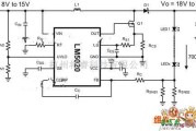LED电路中的大功率led驱动升压稳压器电路图