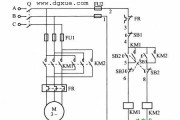 按钮互锁的电动机正反转控制电路接线图