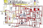 丰田中的丰田A340E自动变速器D2档油电路图