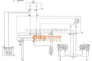 菲亚特中的派力奥前照灯光束调整装置电路