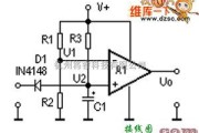 电源电路中的LM324应用作单稳态触发器电路图