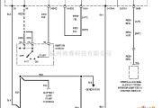 奥迪中的1996奥迪 A6 起动电路图