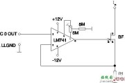 uA741组成的数字/模拟(A/D)转换器输出接口电路图