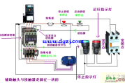 热继电器和交流接触器接线图及指示灯实物图