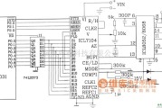 数字电路中的由16位积分式A/D转换器ICL7104和单片机8031的接口电路图