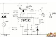 电源电路中的NB7232无级触摸调光电路图