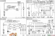 综合电路中的铃木GSX400F摩托车分解电路图