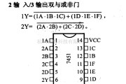 数字电路中的74系列数字电路7422.74H22等2输入/3输出与或非门