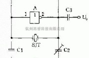 信号产生中的石英晶体正弦振荡器原理及电路示意图