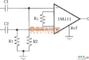 仪表放大器中的INA111构成的高通滤波电路