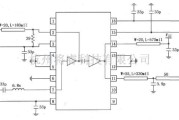 射频放大器中的RF2155构成的915MHz功率放大器应用电路图