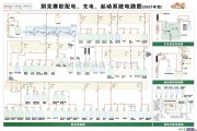 别克中的别克赛欧配电、充电、起动系统电路图（2001年款）