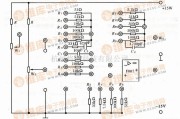 集成音频放大中的集成运算放大器实验线路板电路图