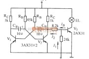 开关电路中的无稳态闪光电路