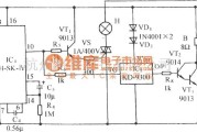 自动控制中的用SK-IV的声控自动照明灯伴乐曲发声电路