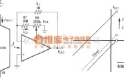 耦合隔离放大中的由ISO100构成的零输入时调整单极性失调的电路