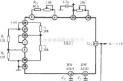传感信号调理中的使用宽带应变信号调理器1B31内部半桥网络的应变仪电路