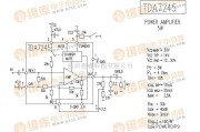 音频处理中的TDA7245 音响IC电路图