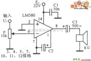 集成音频放大中的集成音频功率放大器的应用电路图