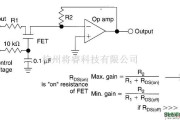 运算放大电路中的增益可变的运算放大器电路图