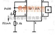 磁场、电场传感器中的Pt100厚模铂电阻接口电路图