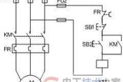 电动机单方向运转控制原理图与接线图
