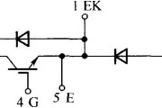 GA系列IGBT半桥、高端开关和低端开关型模块的内部接线图